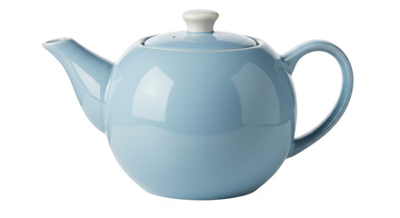 Isolated Blue Teapot