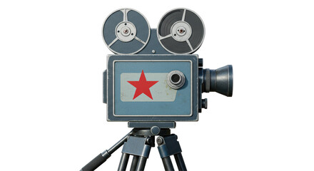Isolated Retro Film Camera