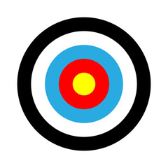 Vector illustration of Target icon isolated on transparent background