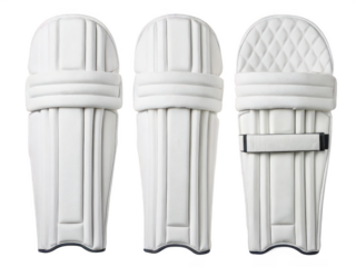 Cricket batting pads png cricket leg guards png sports safety pads png padded shin protectors png professional batting pads png cricket match gear png transparent background image