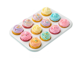 Cupcake tray png muffin baking tray png non-stick cupcake mold png 12-cup baking pan png dessert baking equipment png kitchen bakeware tray png cupcake pan png transparent background image