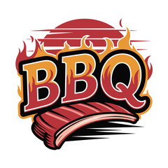 bbq logo vector