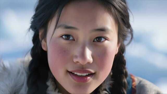  Joven mujer de etnia Inuit 