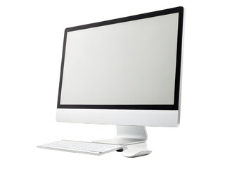 Fototapeta premium Desktop computer png pc setup png home computer png office desktop png workstation png monitor and cpu png technology device png transparent background image