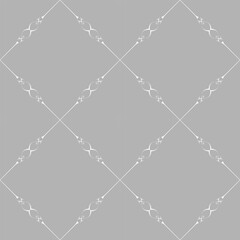 seamless botanical pattern of painted oriental motifs 