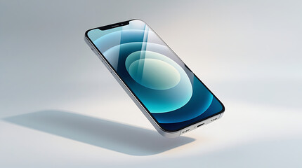 mobile phone on white background
