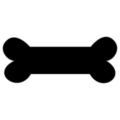 A black symmetrical shape with rounded ends and a rectangular center on a white background image view