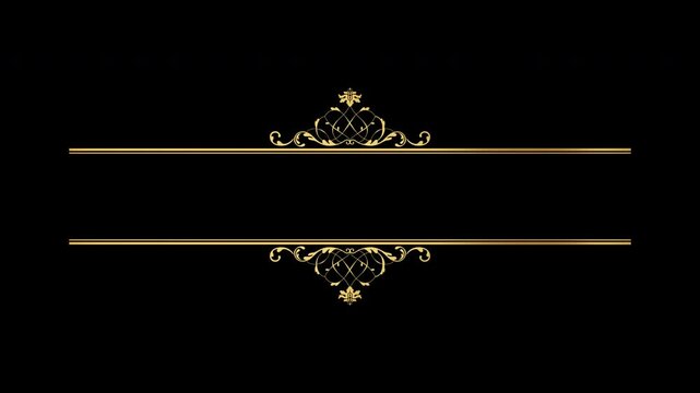 ロココ調のゴージャスな装飾のタイトル枠 金色  メタリック 優雅  CG 3D アンティーク パーティクル コピースペース,
Gorgeous ornate title frame in rococo style, gold, metallic, graceful, CG, 3D, antique, particle, copy space