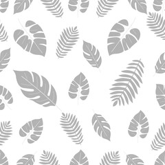 Seamless Tropical Leaves Pattern