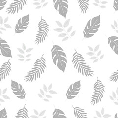 Fototapeta premium Seamless Tropical Leaves Pattern