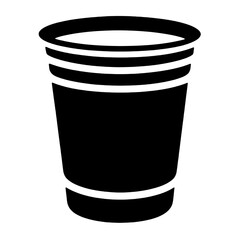 black coffee cup icon isolated PNG transparent