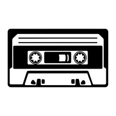audio cassette tape icon isolated PNG transparent