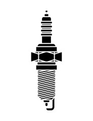 Spark plug sign icon. Car accessory symbol. Device for igniting the fuel-air mixture