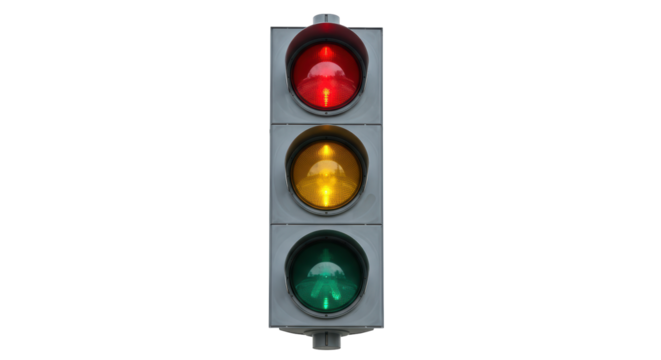 Isolated Traffic Light
