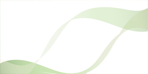 Green Wave Flow Background Abstract Soft Curve Design Wallpaper
