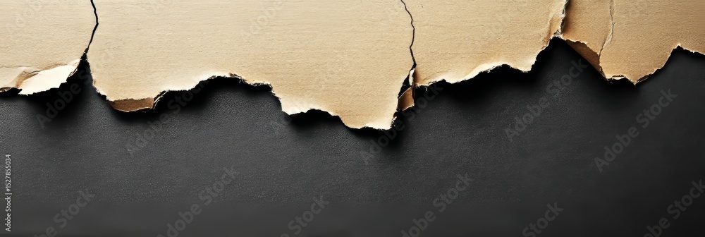 Poster brown cardboard rough surface texture unveiling dark depth for artistic canvas and graphic projects