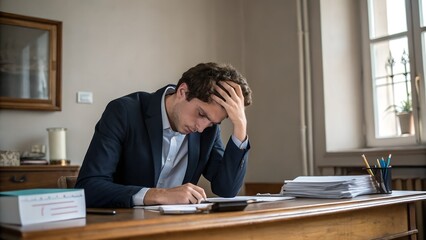 businessman in office