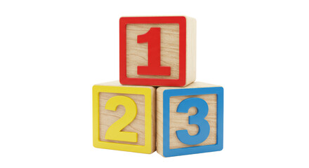 Isolated Stacked Educational Blocks