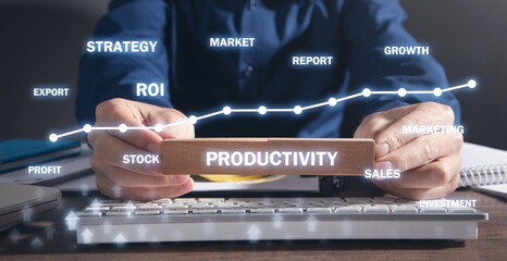 Increase Productivity concept. Business. Growth