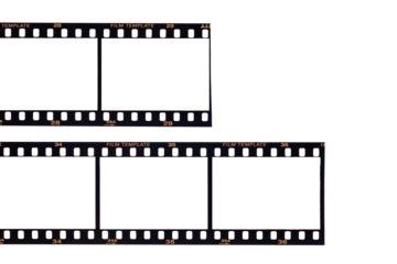 film strip isolated on white background.