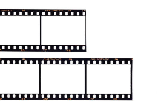 film strip isolated on white background.