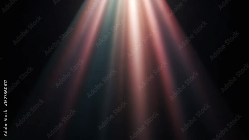 Poster dynamic colorful light beams illuminating a dark background