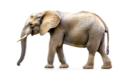 an elephant isolated on a white background
