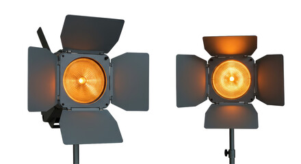 Isolated Studio Lights