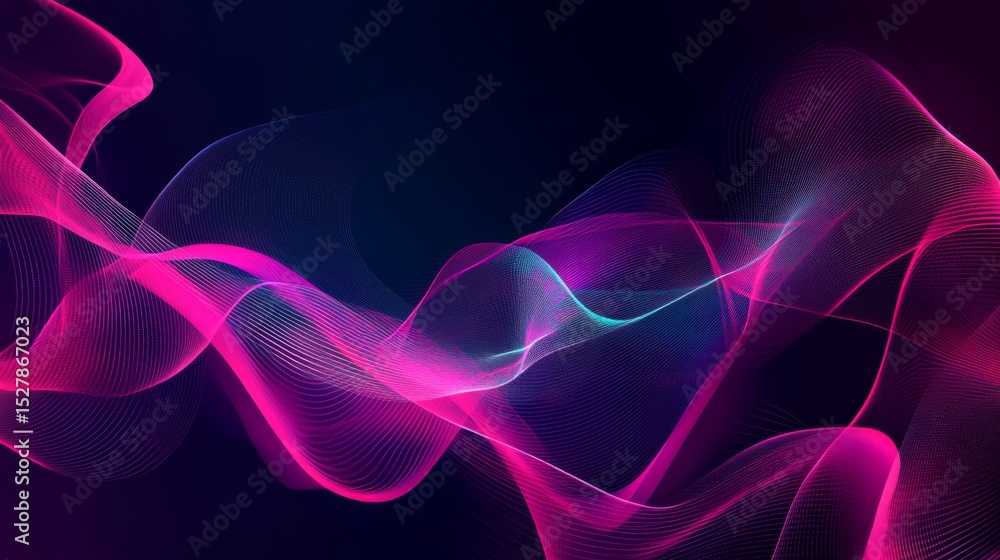 Aufkleber abstract geometric lines forming a dynamic pattern on a dark background, creating a sense of movemen