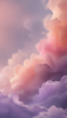 A breathtakingly vivid, highly detailed, and ultra-high-resolution 8K illustration of a subtle, ethereal gradient mobile wallpaper,