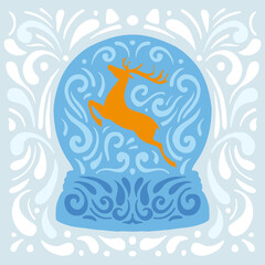 Christmas Vector illustration. Merry Christmas Vector Image.