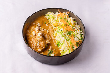 Saumon goa coco plat spécialité Indienne