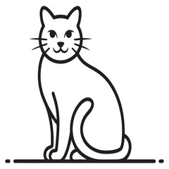 vector illustration of a cat