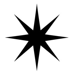 Obraz premium a black star on a white background for your design black, design, icon, star, symbol , Generative art.