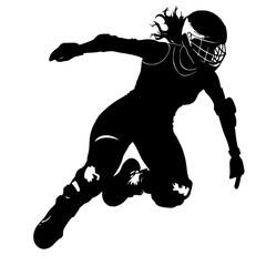 a black and white silhouette of a snowboarder ball, black, football player, silhouette, snowboarder , Generative art.