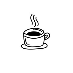 Hand drawn hot drink