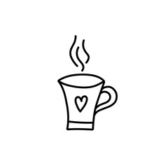 Hand drawn hot drink