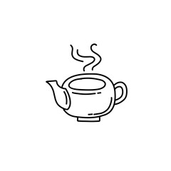 Hand drawn hot drink