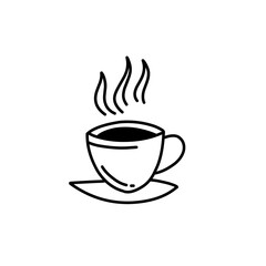 Hand drawn hot drink