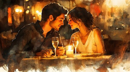 Loving couple embracing each other in a cozy atmosphere that radiates joy and togetherness