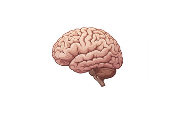 Detailed Human Brain Anatomy Design Perfect for Medical Logos Branding and Educational Resources