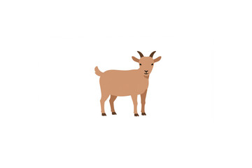 Adorable Goat Design Perfect for Farm Branding Logo and Children's Book Illustrations