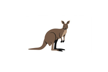 A charming kangaroo design perfect for logos branding projects or creating cute Australian themed icons and merchandise featuring this iconic marsupial