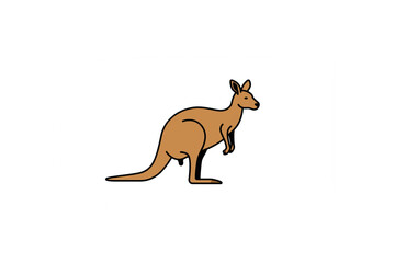 Adorable Kangaroo Line Art Design Perfect for Logos Branding and Mascot Applications