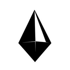 a black and white geometric shape that looks like a triangle black, logo, shape, triangle , Generative art.