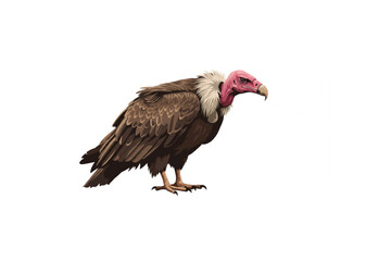 Detailed Red-headed Vulture design perfect for logos branding and wildlife projects needing a striking avian graphic