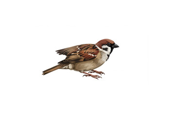A Detailed Sparrow Bird Design Perfect for Nature Logos Branding Projects and Wildlife Illustrations