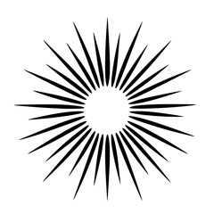 Fototapeta premium black and white abstract illustration of rays of the sun abstract, black, illustration, line, ray, star, sun, symbol , Generative art.