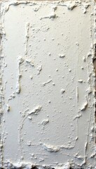 Rough, heavily textured white canvas Visible brush strokes, uneven surface , close-up, rustic