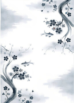 Fondo acuarela arbol